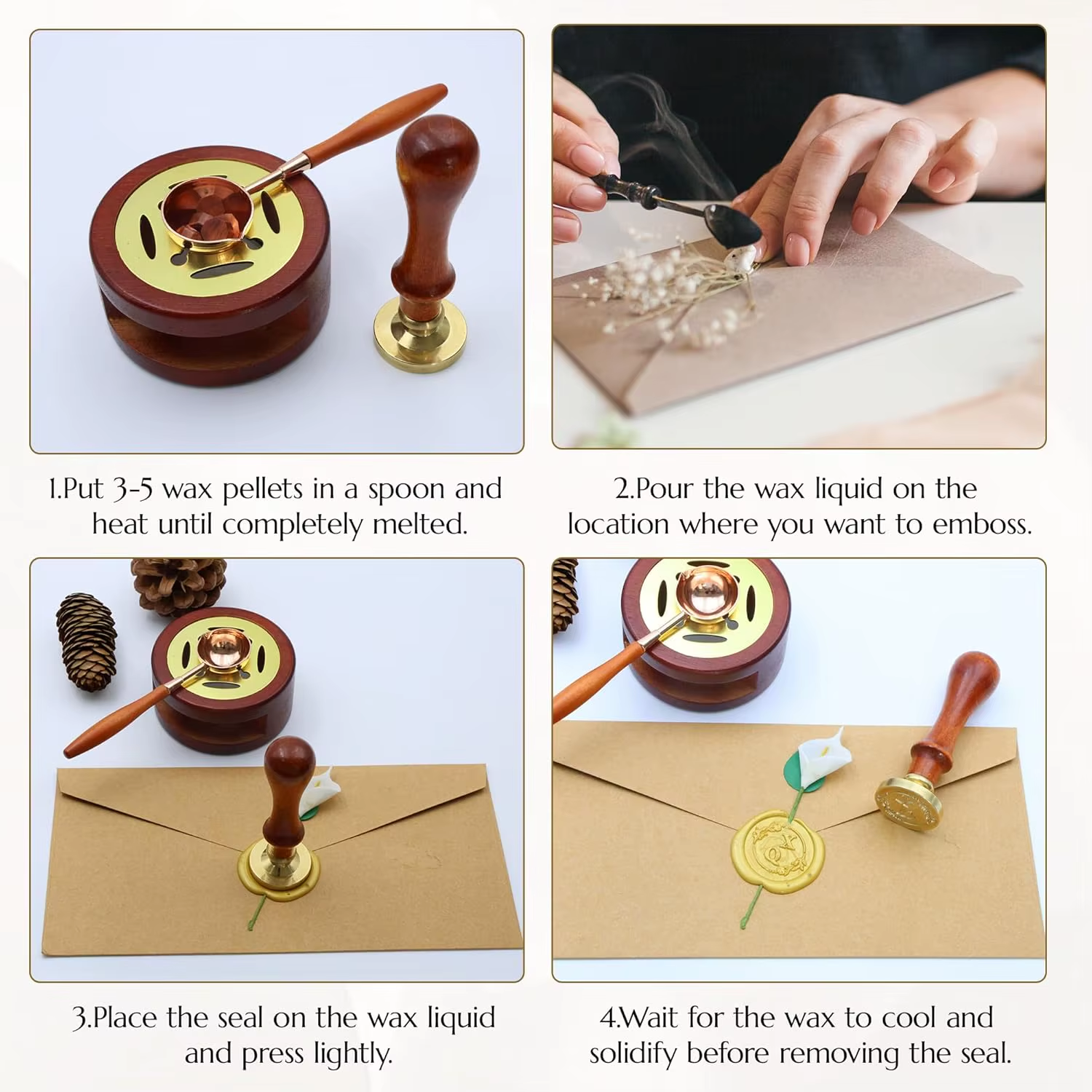 Wedding Custom Wax Seal Stamp  - Wax Seal Letter Kit review and price