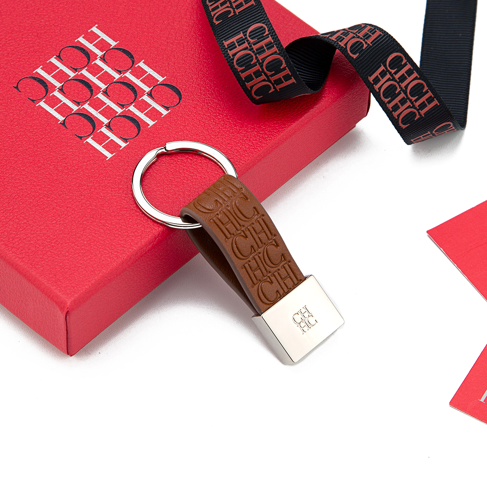 CH Embossed Monogram Leather K - Monogram Keychain Leather review and price
