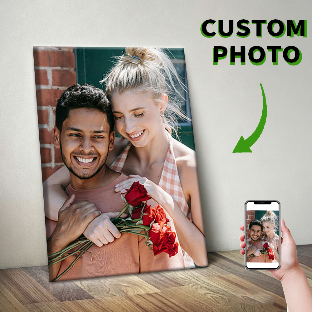 1 Pc Customized Photos on Canv - Engraved Wood Frame review and price