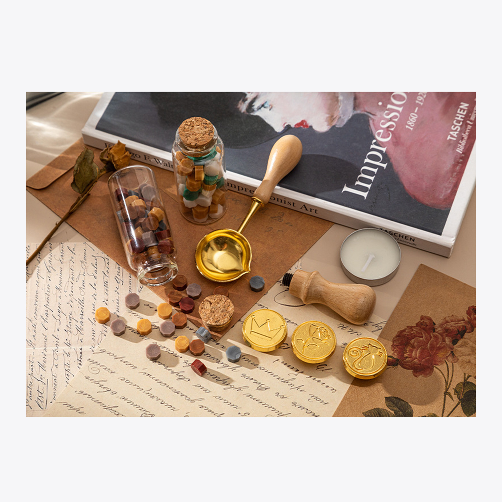 【HOT】Wax Seal Stamp Kit with 3 - Wax Seal Letter Kit review and price