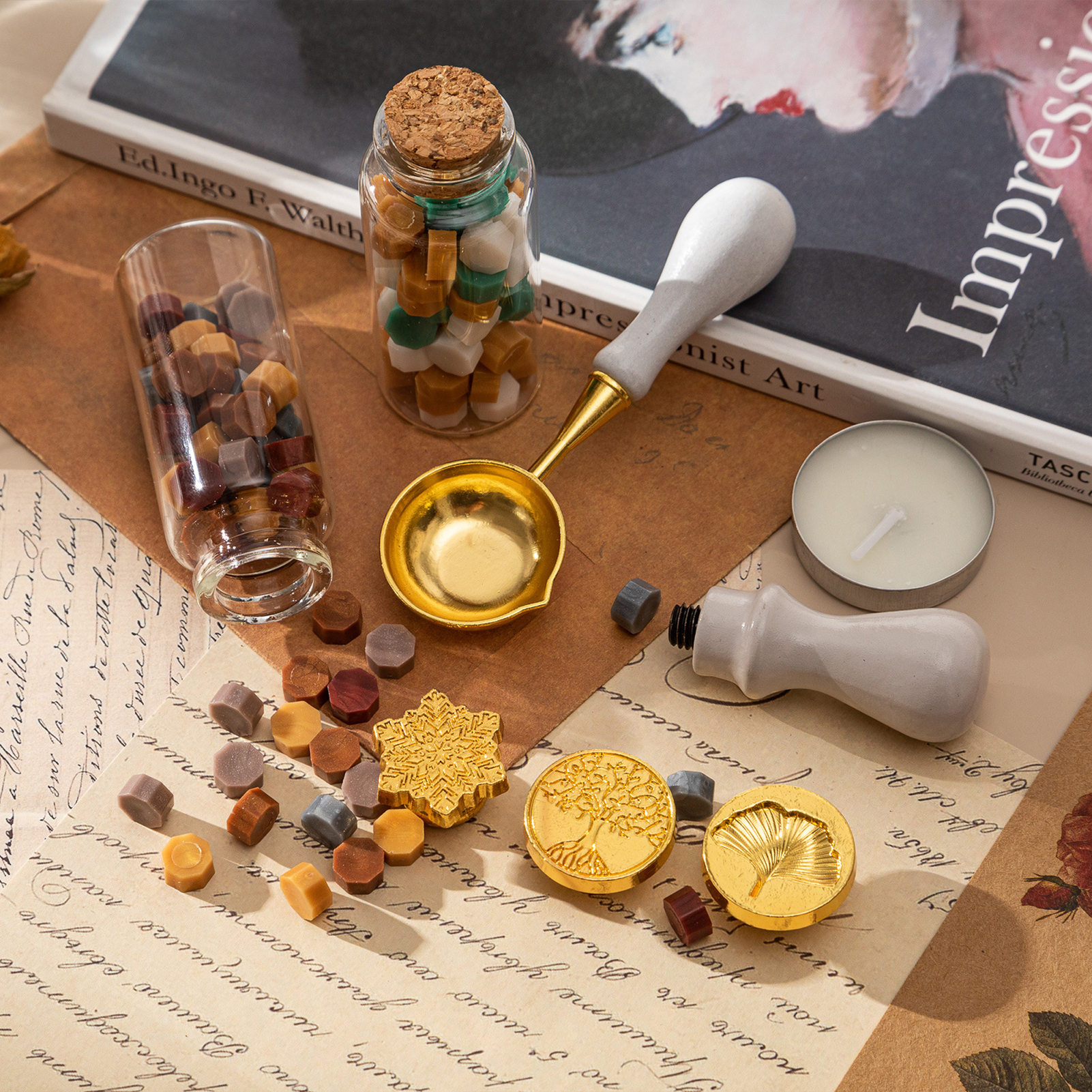【HOT】Wax Seal Stamp Kit with 3 - Wax Seal Letter Kit review and price
