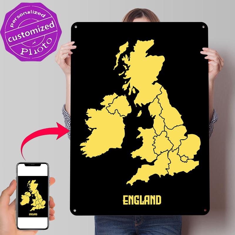 Map of England Printed Poster  - Custom Map Poster review and price