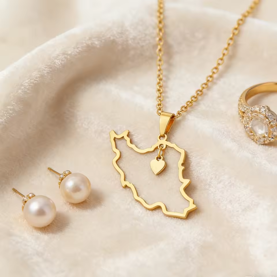 Lucktune Iran Map Pendant Neck - Custom Star Map review and price