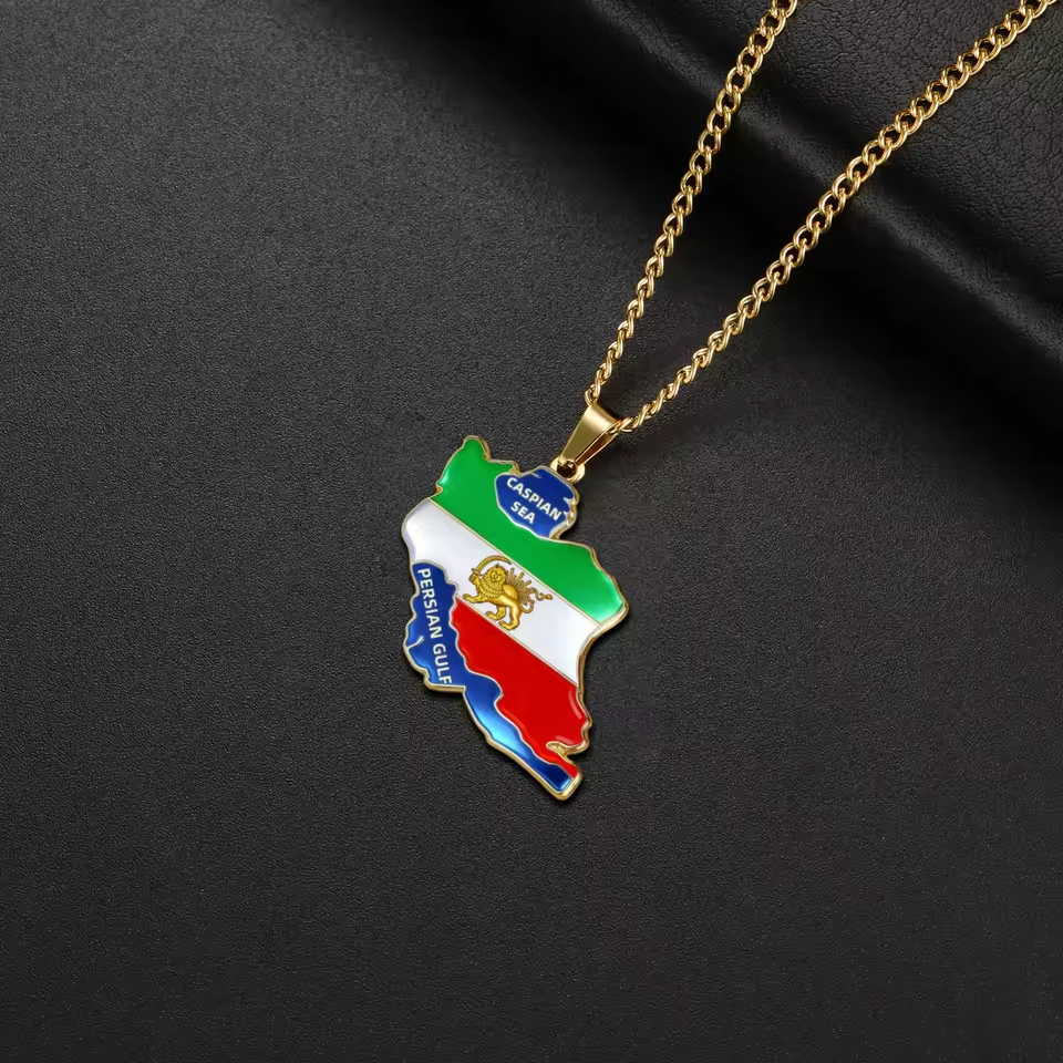 Lucktune Iran Map Pendant Neck - Custom Star Map review and price