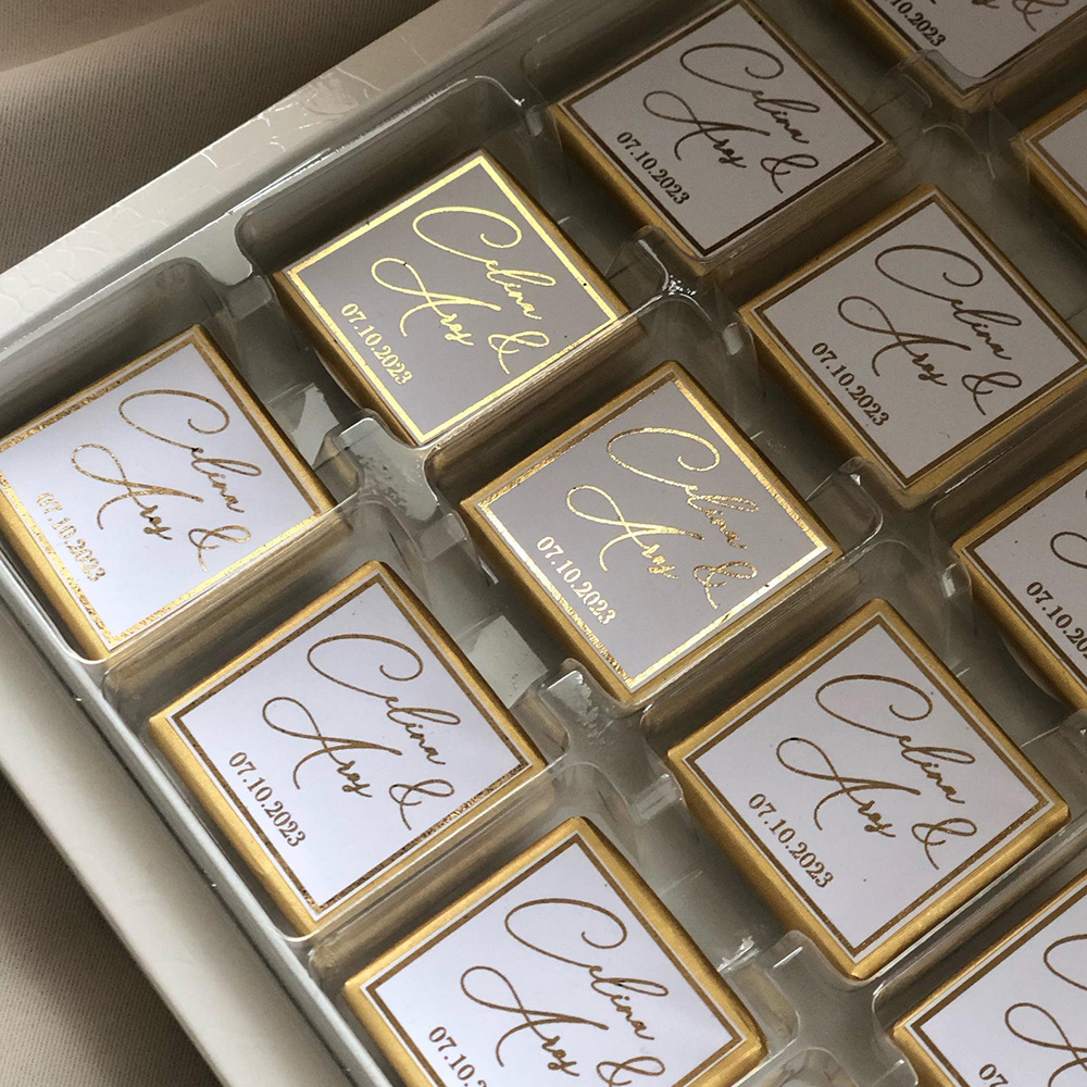 50pcs Wedding Chocolate Packin - Personalised Candle Label review and price