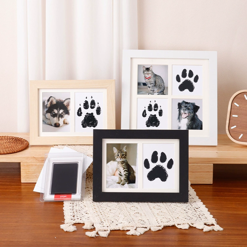 Diy Wooden Baby Pet Paw Print  - Engraved Wood Frame review and price