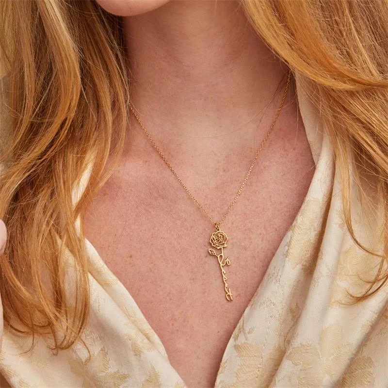 Sipuris Personalized Custom Na - Birth Flower Necklace review and price