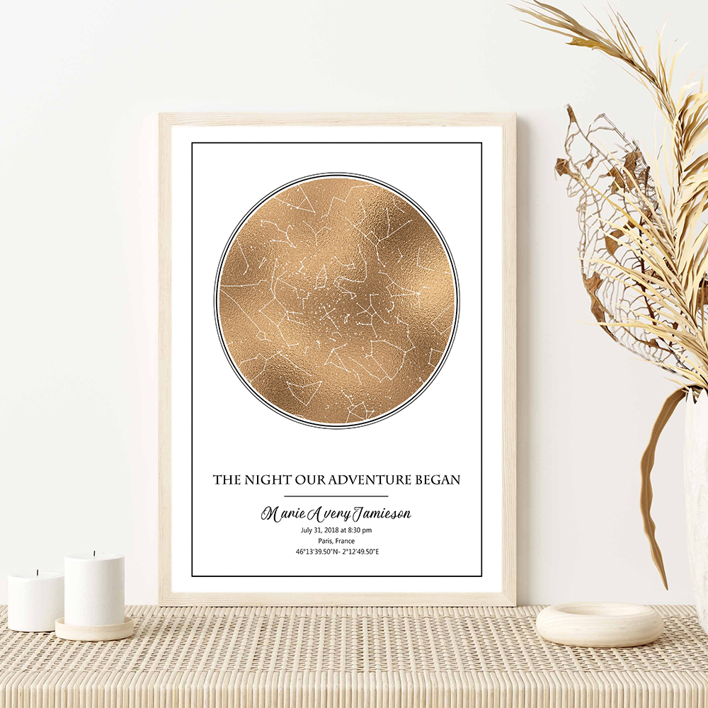 Personalized Star Map Poster B - Custom Star Map review and price