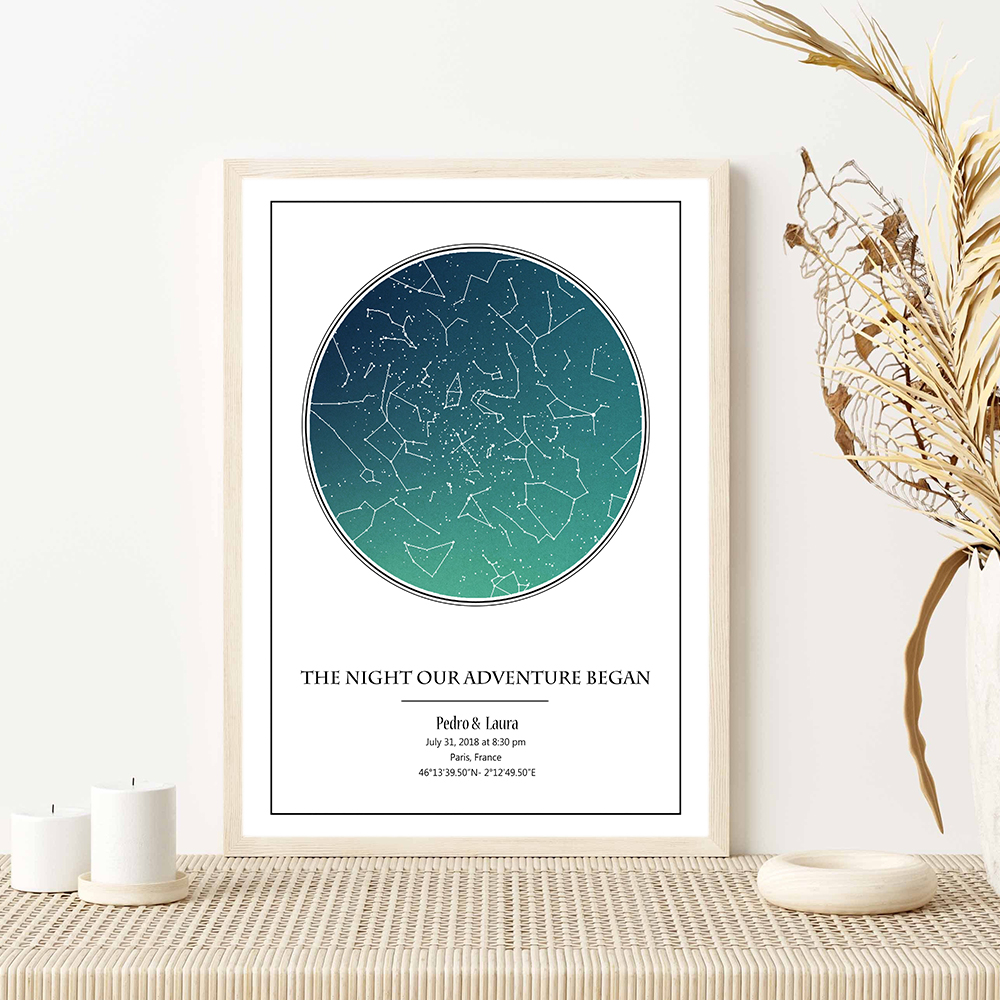 Personalized Star Map Poster B - Custom Star Map review and price