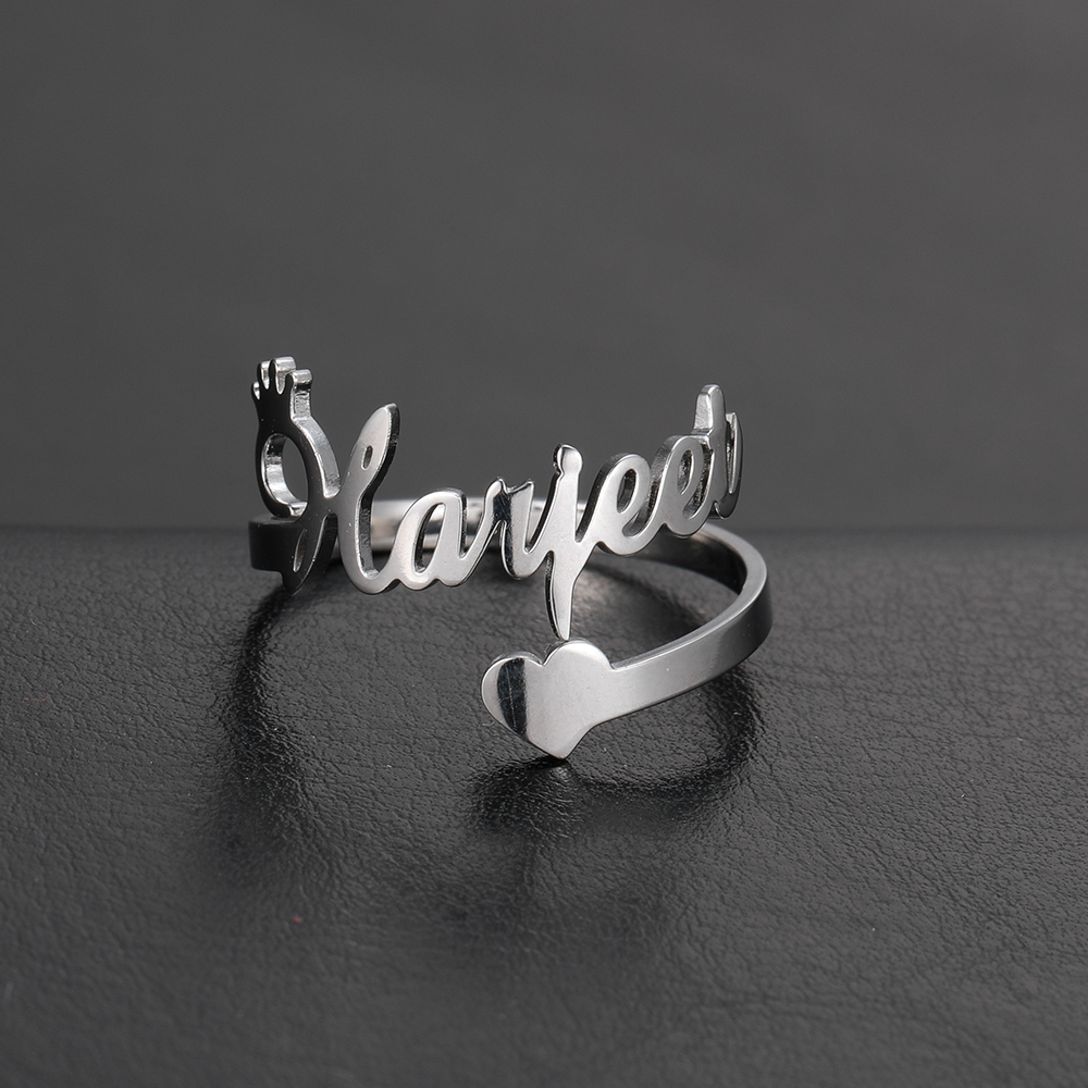 Custom Double Name Rings for W - Initial Ring Custom review and price