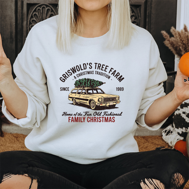 Family Christmas Tree Farm Gra - Family Tree Print review and price