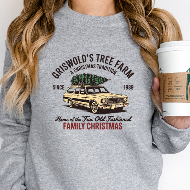 Family Christmas Tree Farm Gra - Family Tree Print review and price