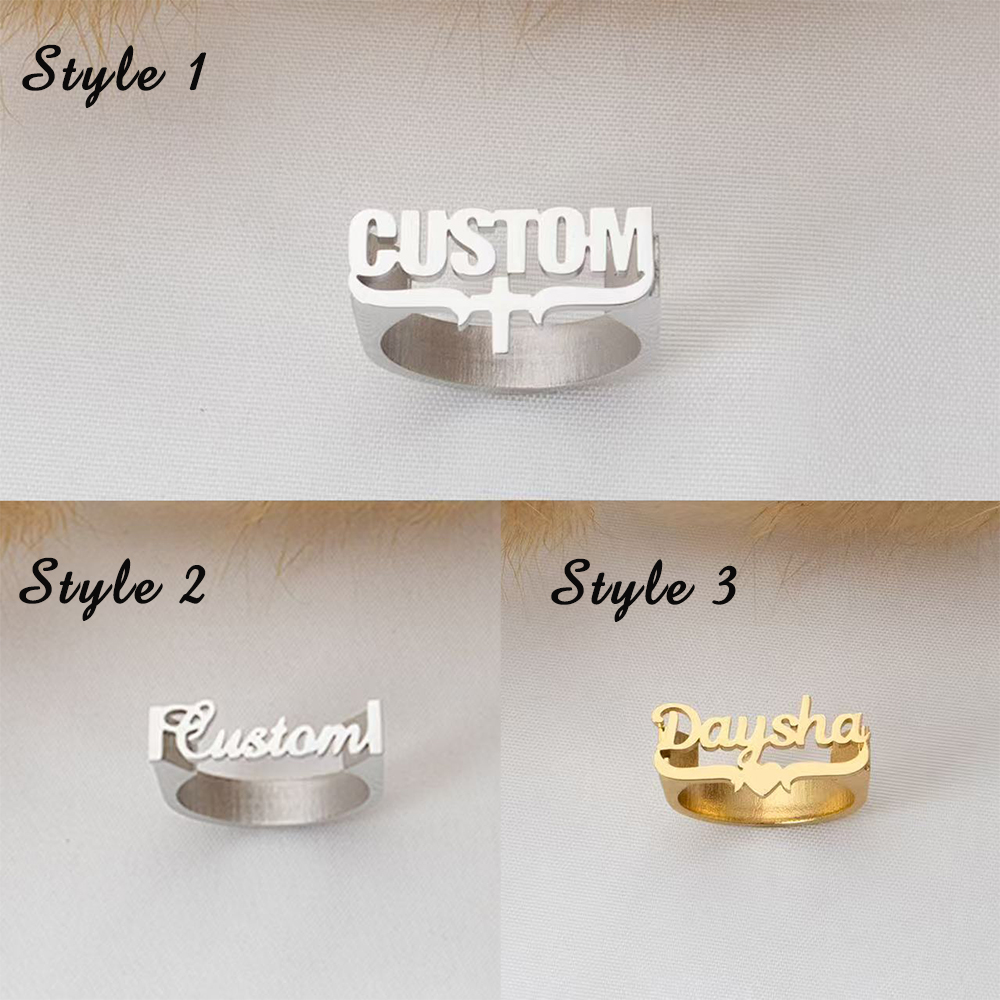 Customized Name Rings, Persona - Initial Ring Custom review and price