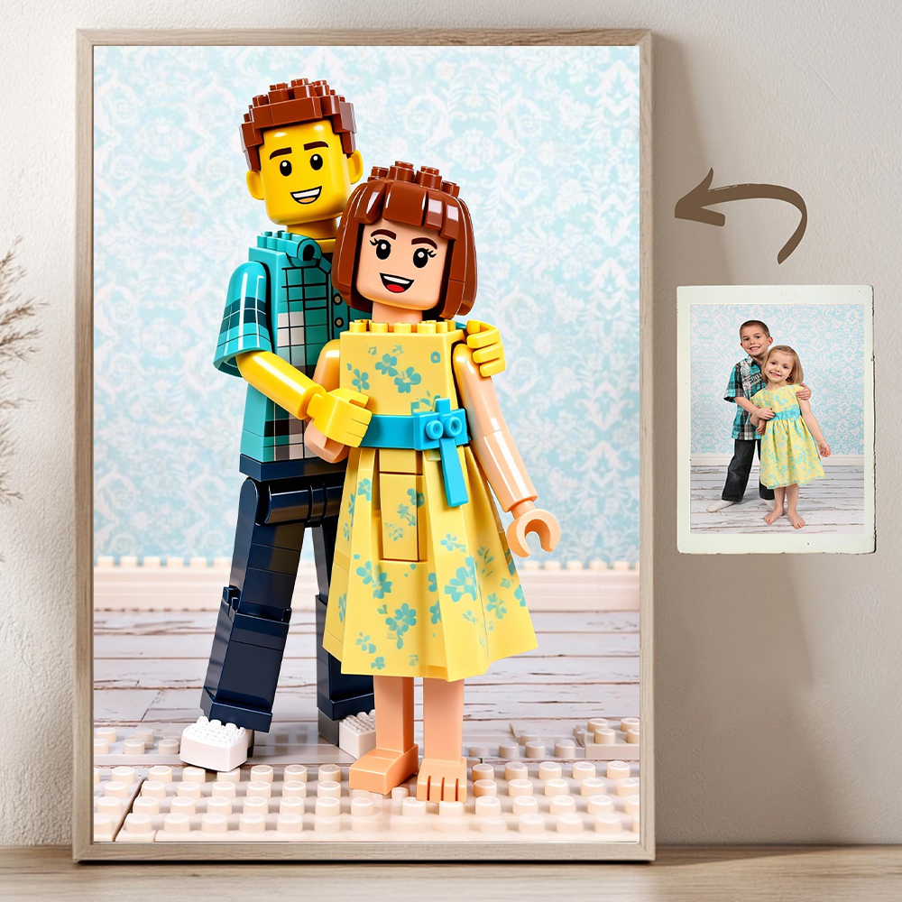 Custom Cartoon Building Block  - Custom Map Poster review and price
