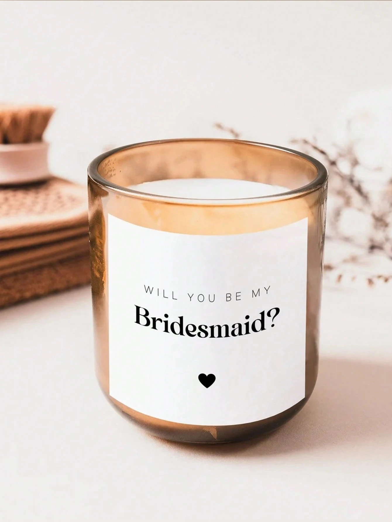Custom Candle Label Will You B - Personalised Candle Label review and price