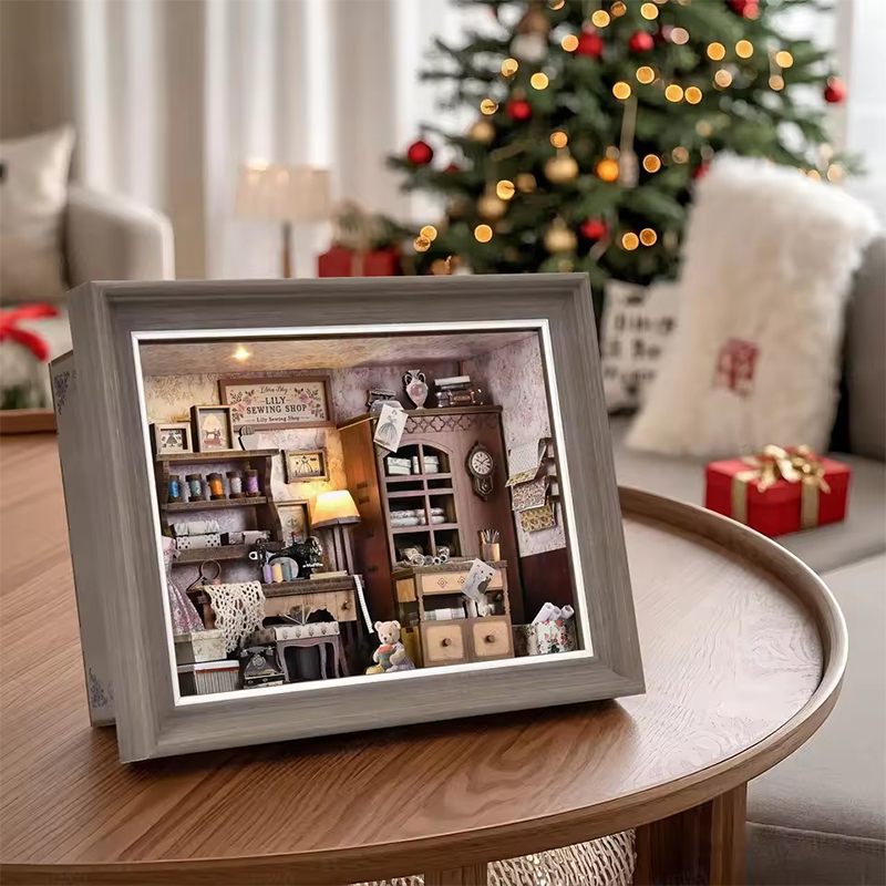 DIY Book Nook Kit 3D Miniature - Engraved Wood Frame review and price