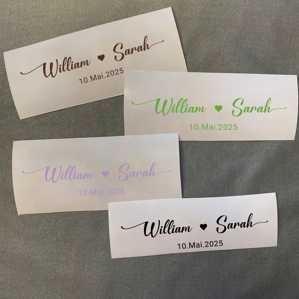 Custom Name Decals for Wedding - Personalized Name Box review and price