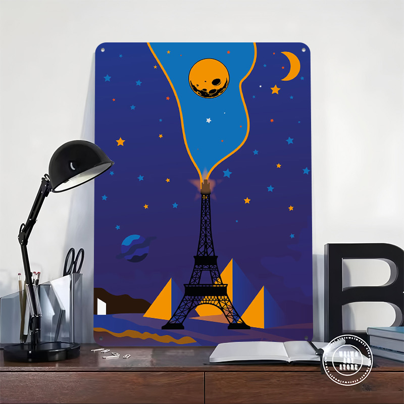 Eiffel Tower Night Sky Poster  - Custom Night Sky review and price