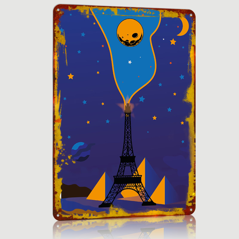 Eiffel Tower Night Sky Poster  - Custom Night Sky review and price