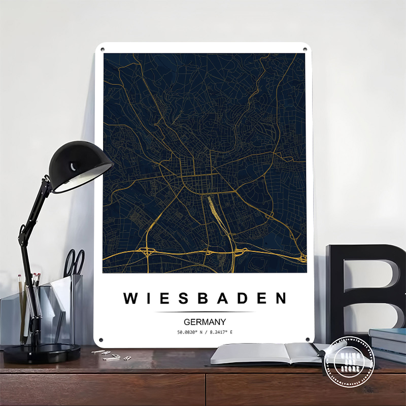 Wiesbaden City Map Printed Pos - Custom Map Poster review and price
