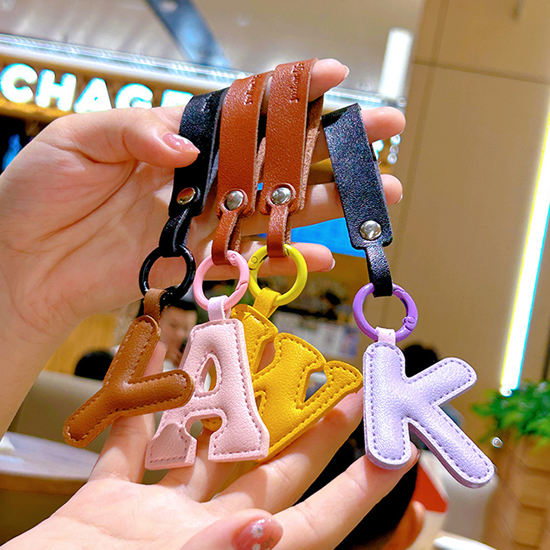 A To Z PU Leather Initial Lett - Monogram Keychain Leather review and price