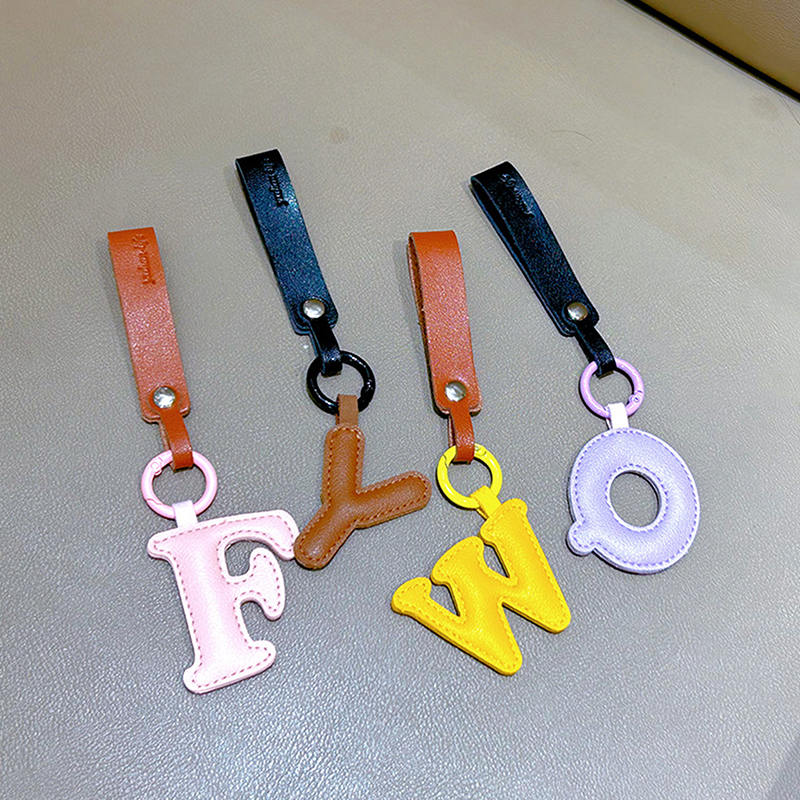 A To Z PU Leather Initial Lett - Monogram Keychain Leather review and price