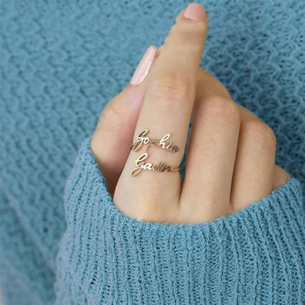 Personalized Custom  Name Ring - Initial Ring Custom review and price