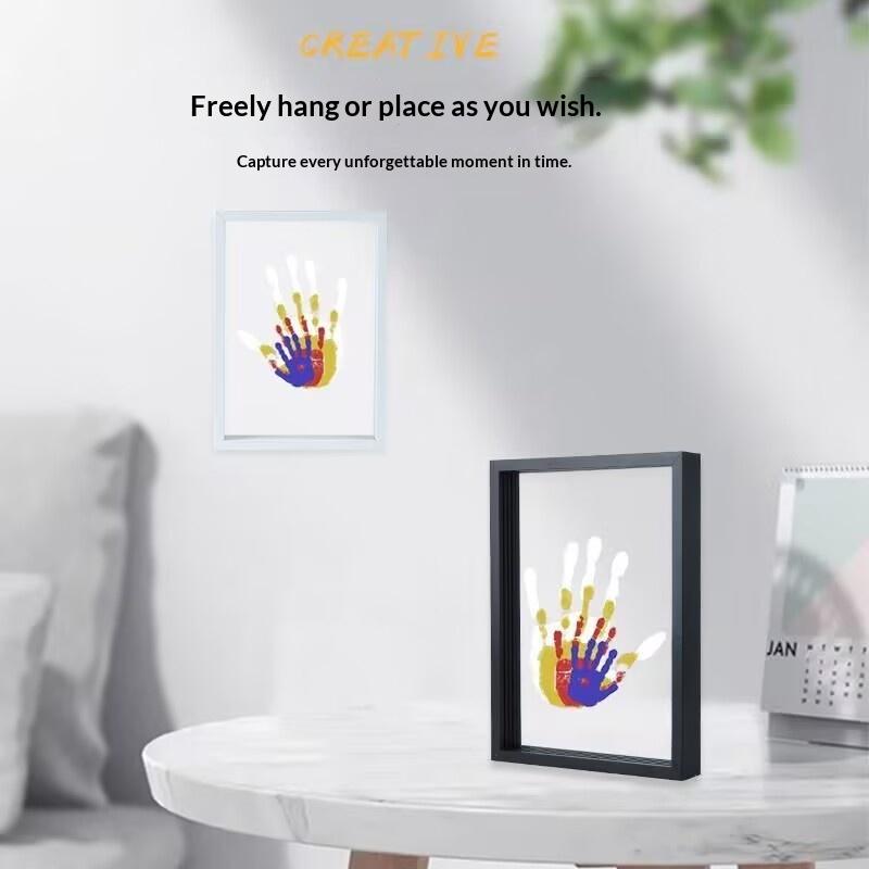 1 Set Family Handprint Photo F - Engraved Wood Frame review and price