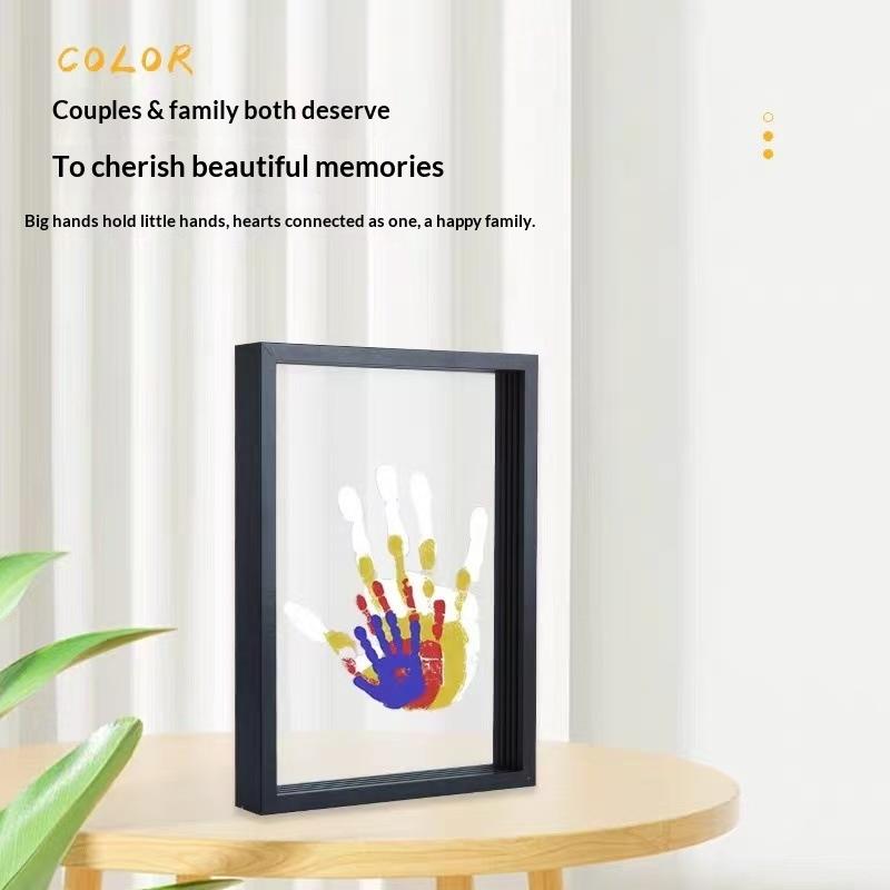 1 Set Family Handprint Photo F - Engraved Wood Frame review and price