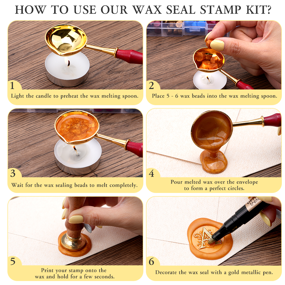 Alphabet Wax Seal Stamp Set -  - Wax Seal Letter Kit review and price
