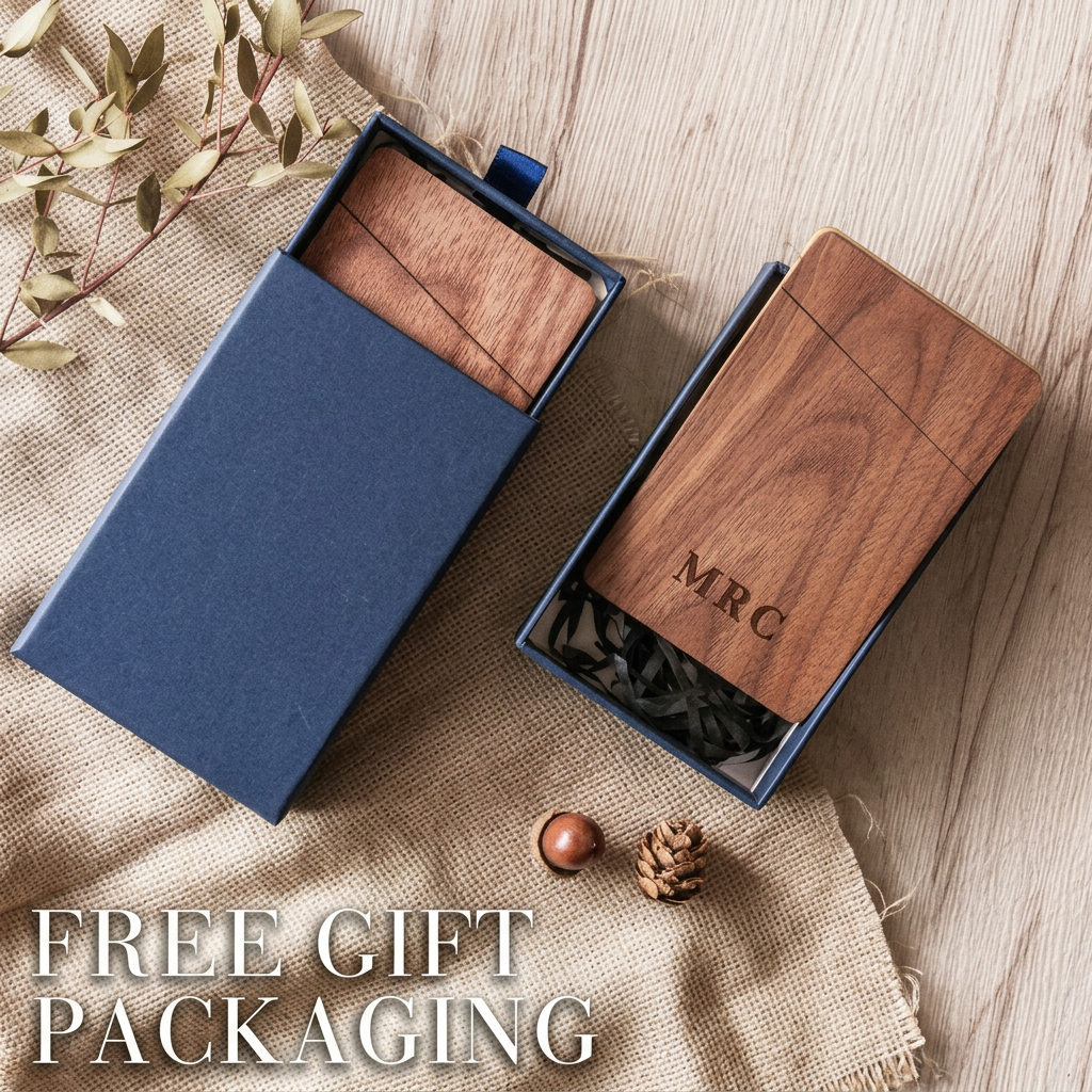 Business Card Holder Wooden Of - Personalized Name Box review and price