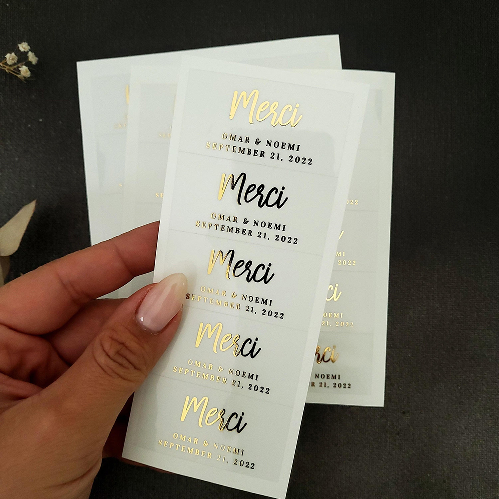 100pcs Custom Transparent Labe - Personalised Candle Label review and price