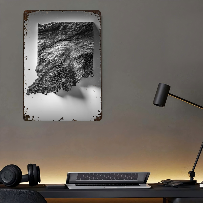 Indiana Topographic Map Printe - Custom Map Poster review and price