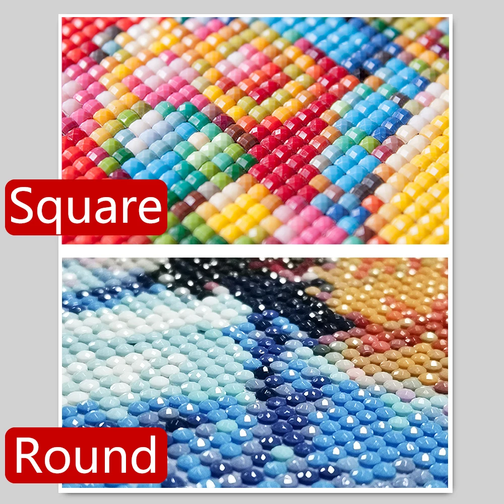 Frameless,5D DIY Square/Round  - Photo Mosaic Print review and price