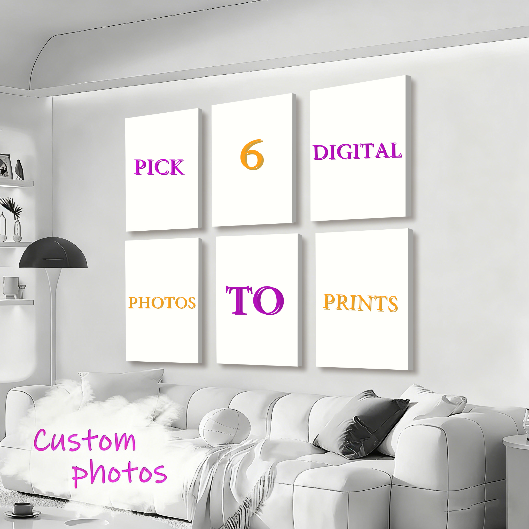 6pcs/set Custom Canvas Prints  - Pet Portrait Custom review and price