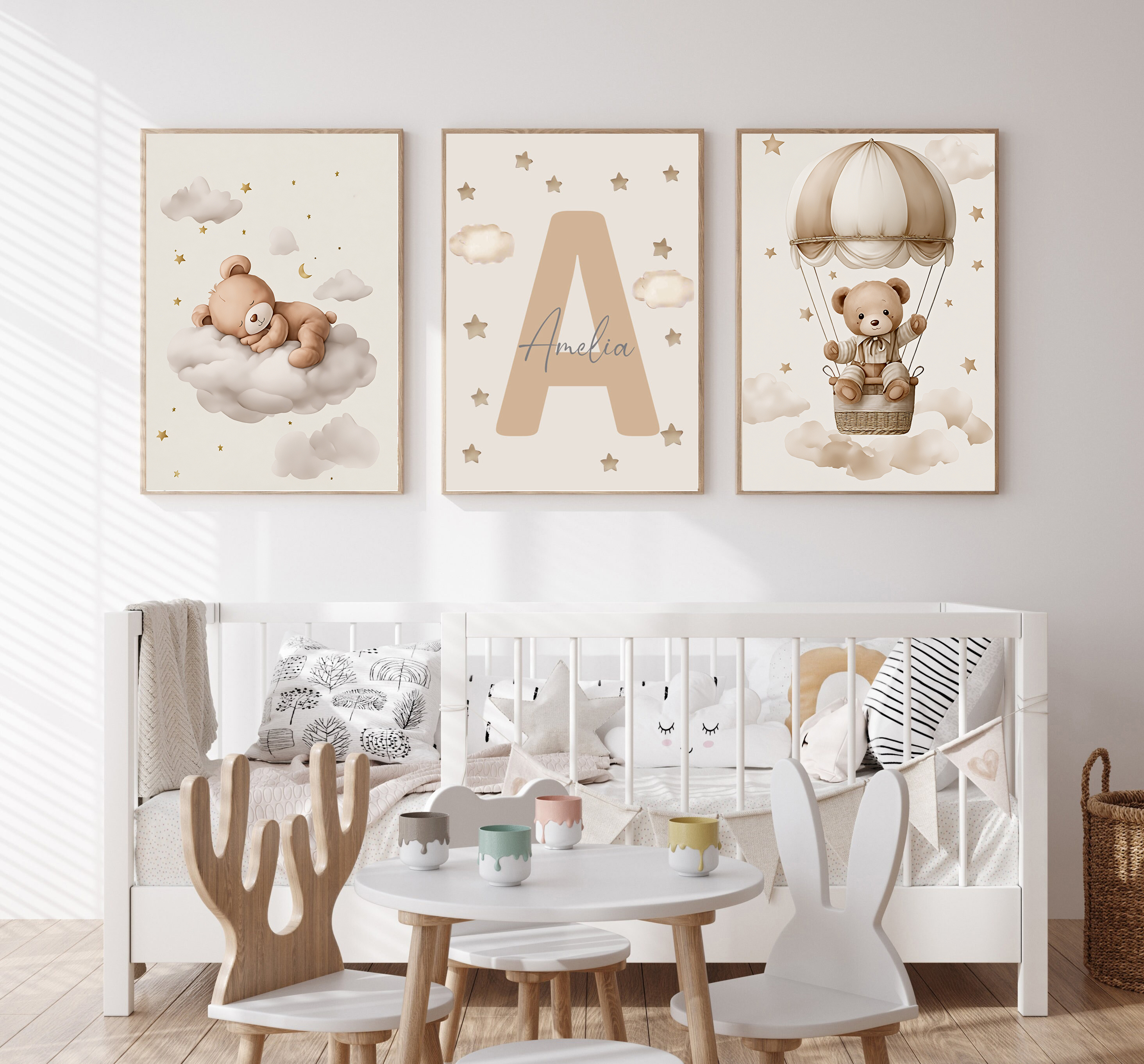 3pcs/set Bohemian Teddy Bear A - Personalized Name Box review and price