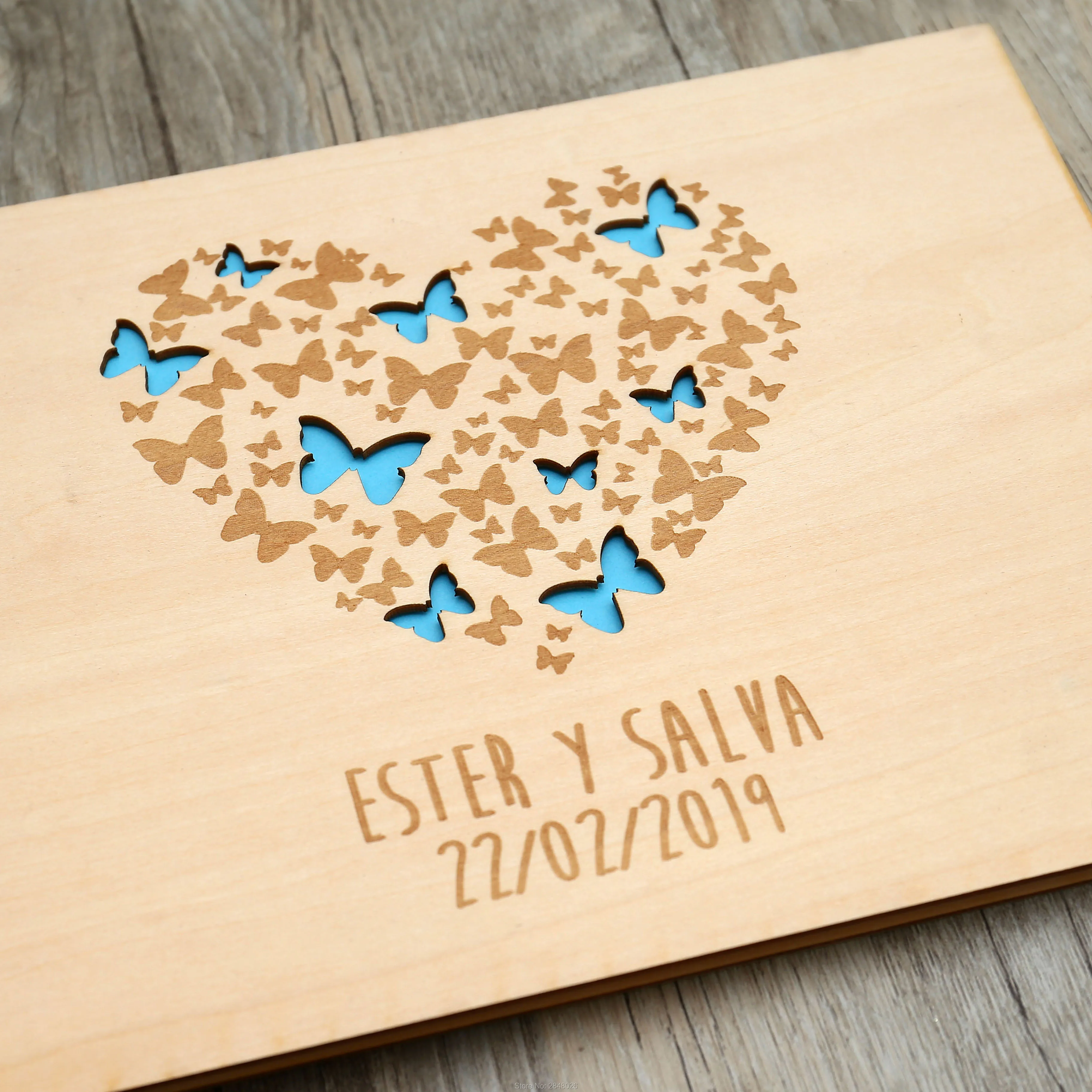 Rustic engraved  Heart  weddin - Custom Photo Book review and price